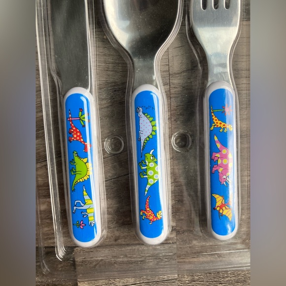 Tyrrell Katz Dinosaur 3-Piece Children’s Cutlery Set - Picture 2 of 6